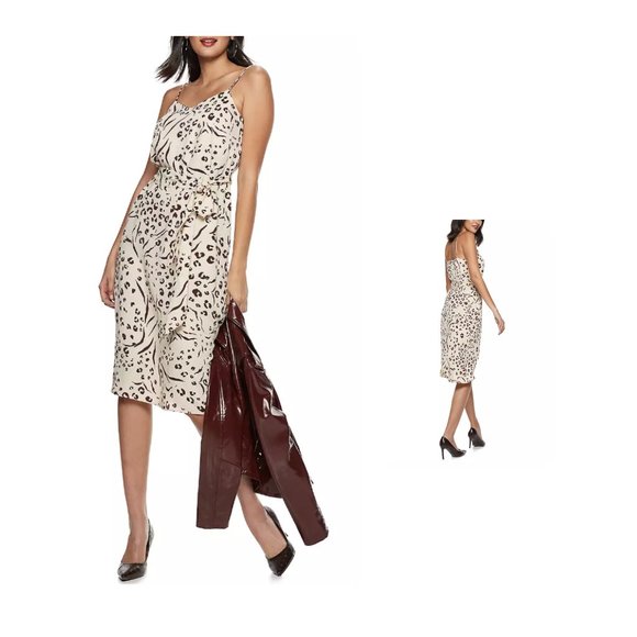 Nine West Dresses & Skirts - Nine West Belted Slip Dress Sz L NWT